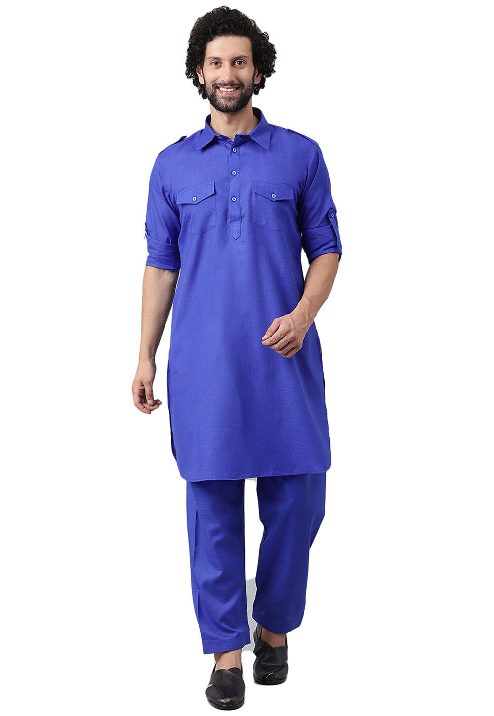 Royal blue pathani deals suit
