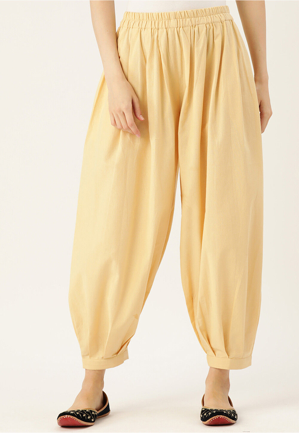 STYLE PITARA Cotton Comfort Punjabi Patiala Salwar Pants for Women Bottoms  Combo 2 - Free Size (Black,Babypink) Free Size : Amazon.in: Fashion