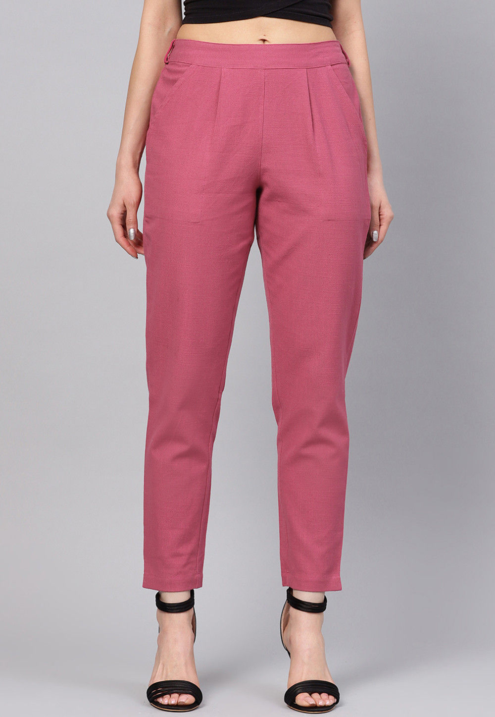 Buy Pink Trousers  Pants for Women by DJ  C Online  Ajiocom