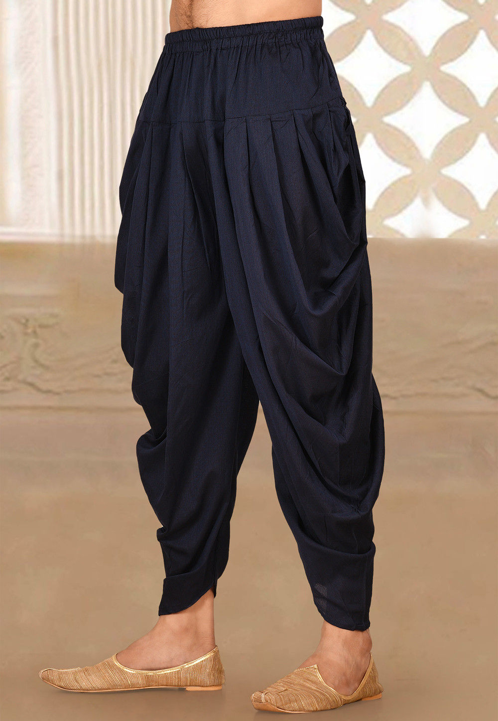 Navy blue dhoti pants clearance