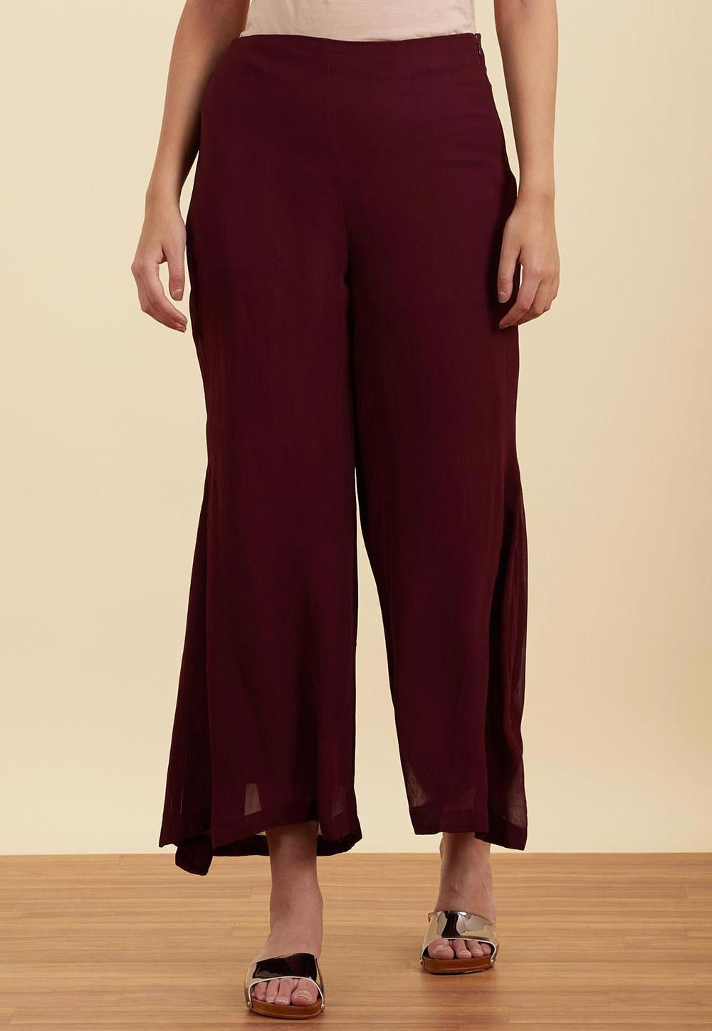 Georgette Flared Palazzo Pant