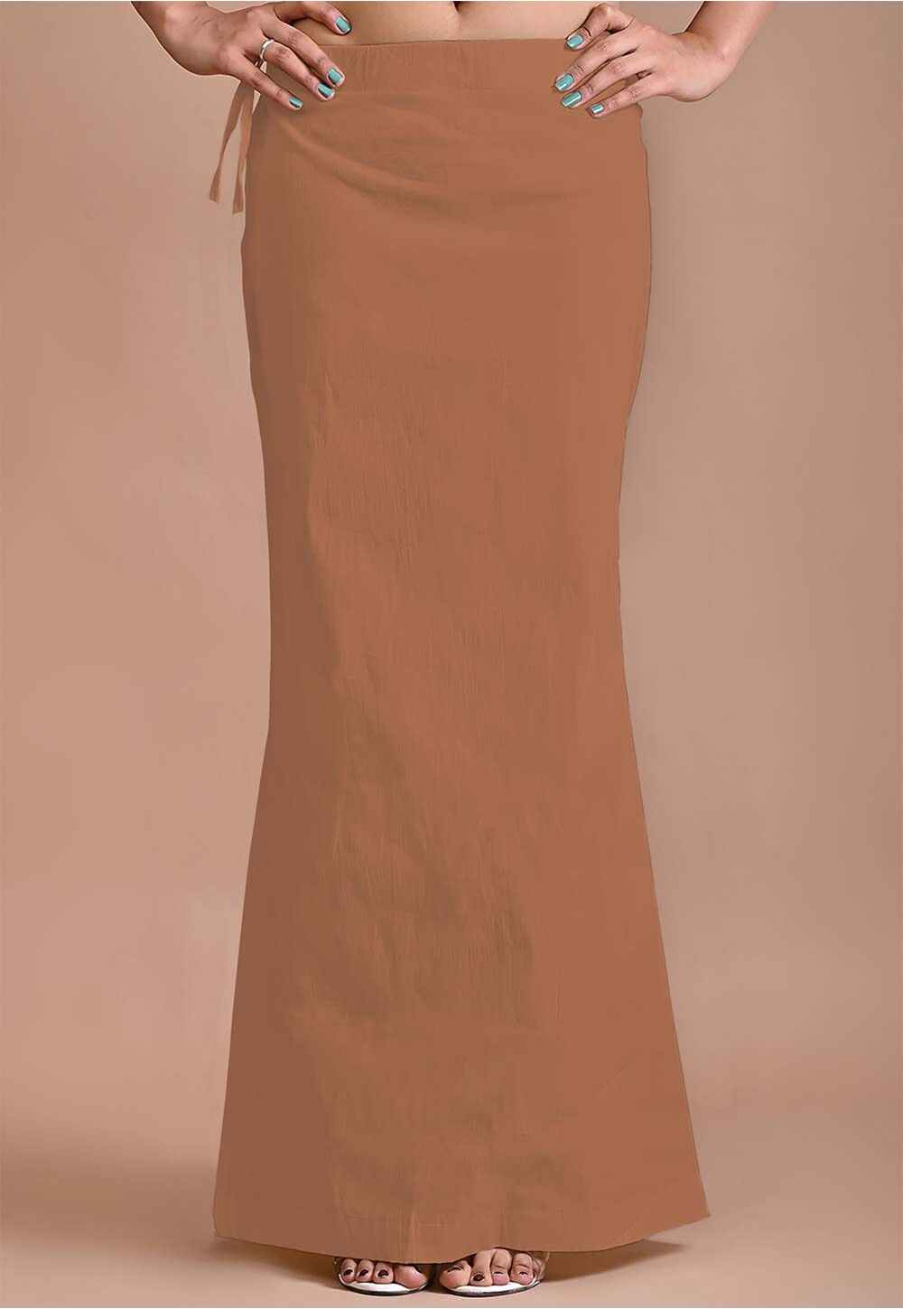 Solid Color Lycra Cotton Shapewear Petticoat in Mustard : UUB1017