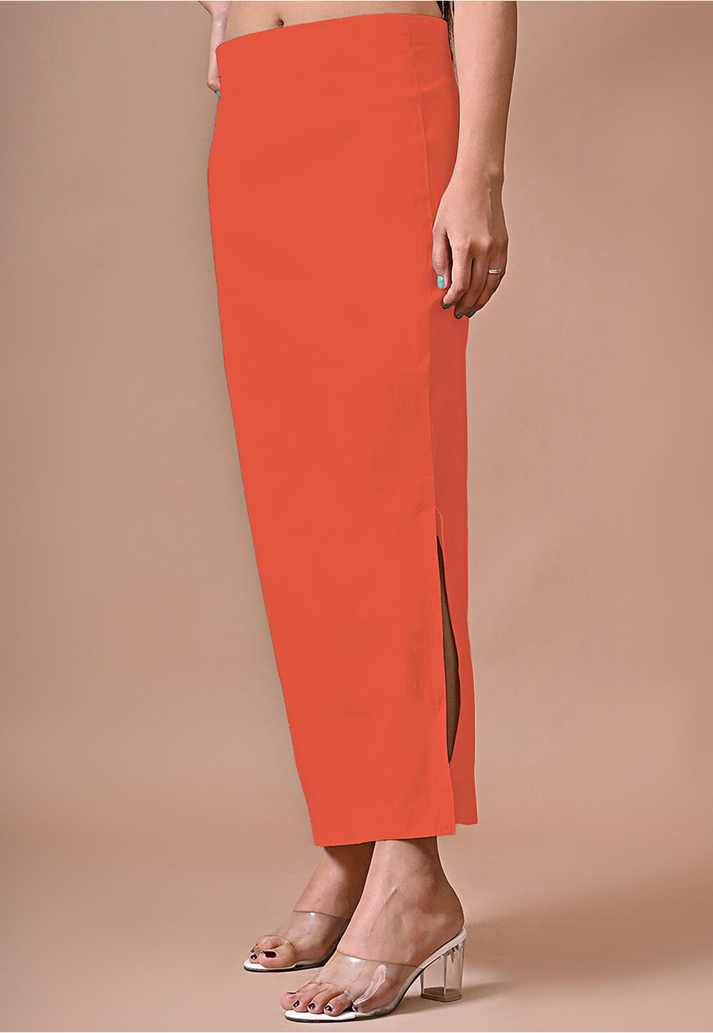 Solid Color Lycra Cotton Shapewear Petticoat in Fuchsia
