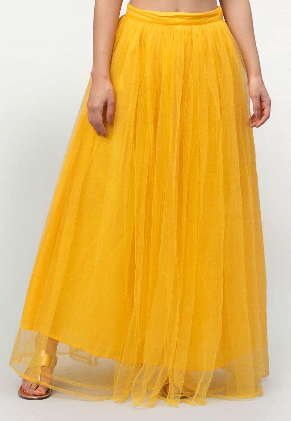 Buy PLAYING ON THE WINNING SIDE YELLOW SKIRT for Women Online in India