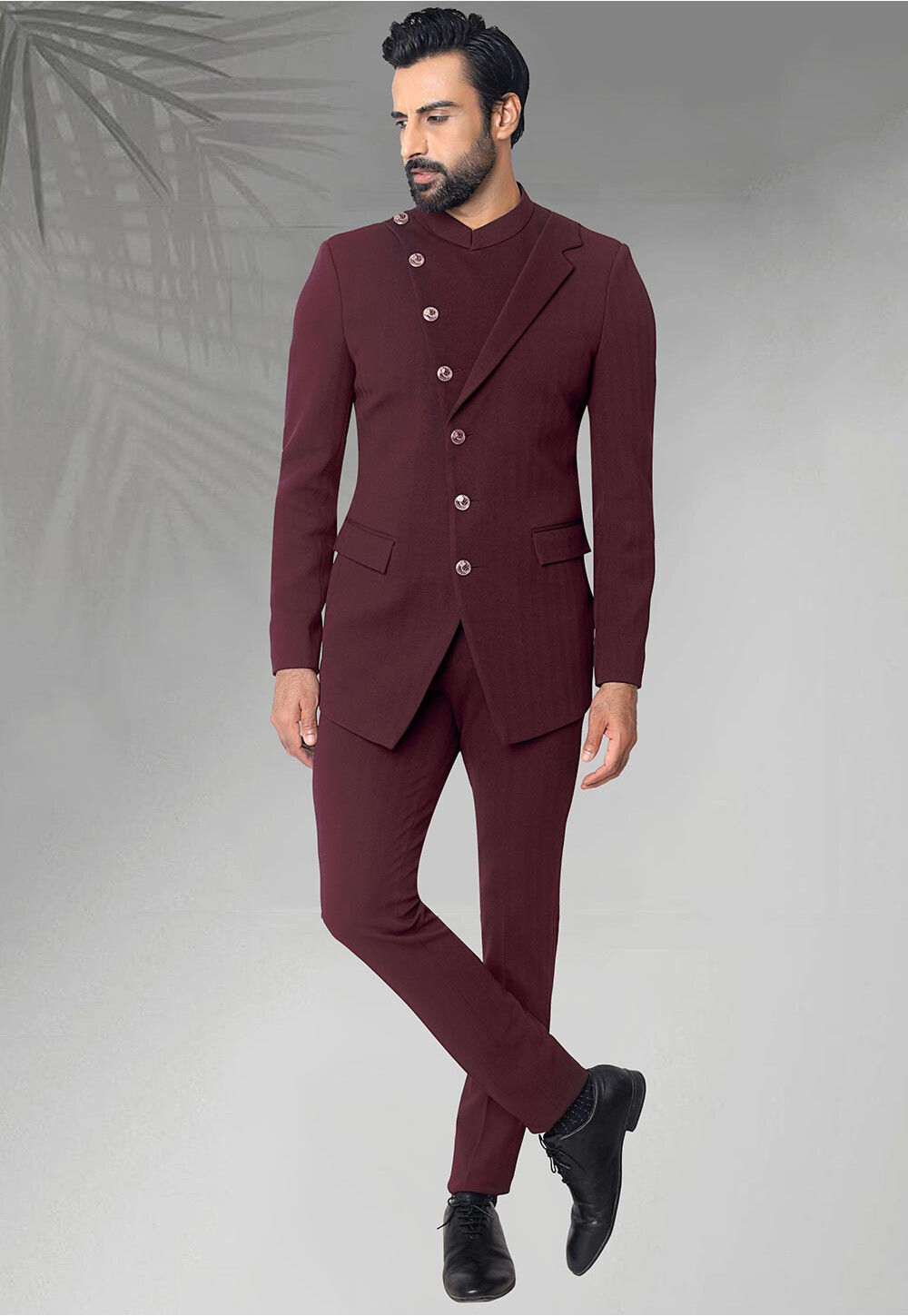 Maroon Velvet Designer Bandhgala for Men | Party suits, Coat pant, Fashion  catalogue