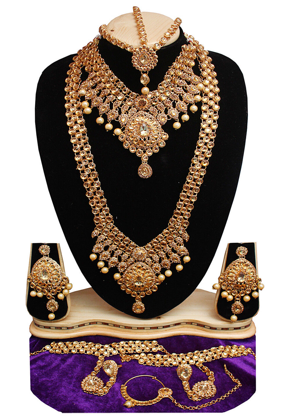 Buy Stone Studded Bridal Set Set Online JCV290 Utsav Fashion