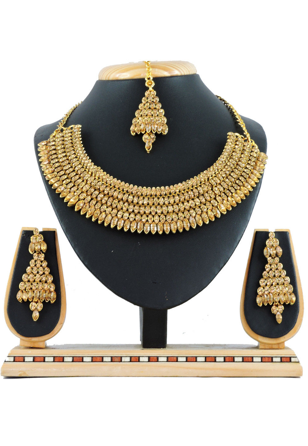 Buy Stone Studded Choker Necklace Set Online JHU1400 Utsav Fashion