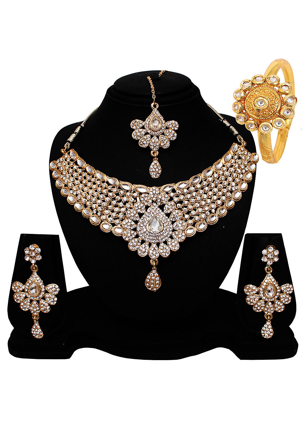 Stone choker necklace set Outlet