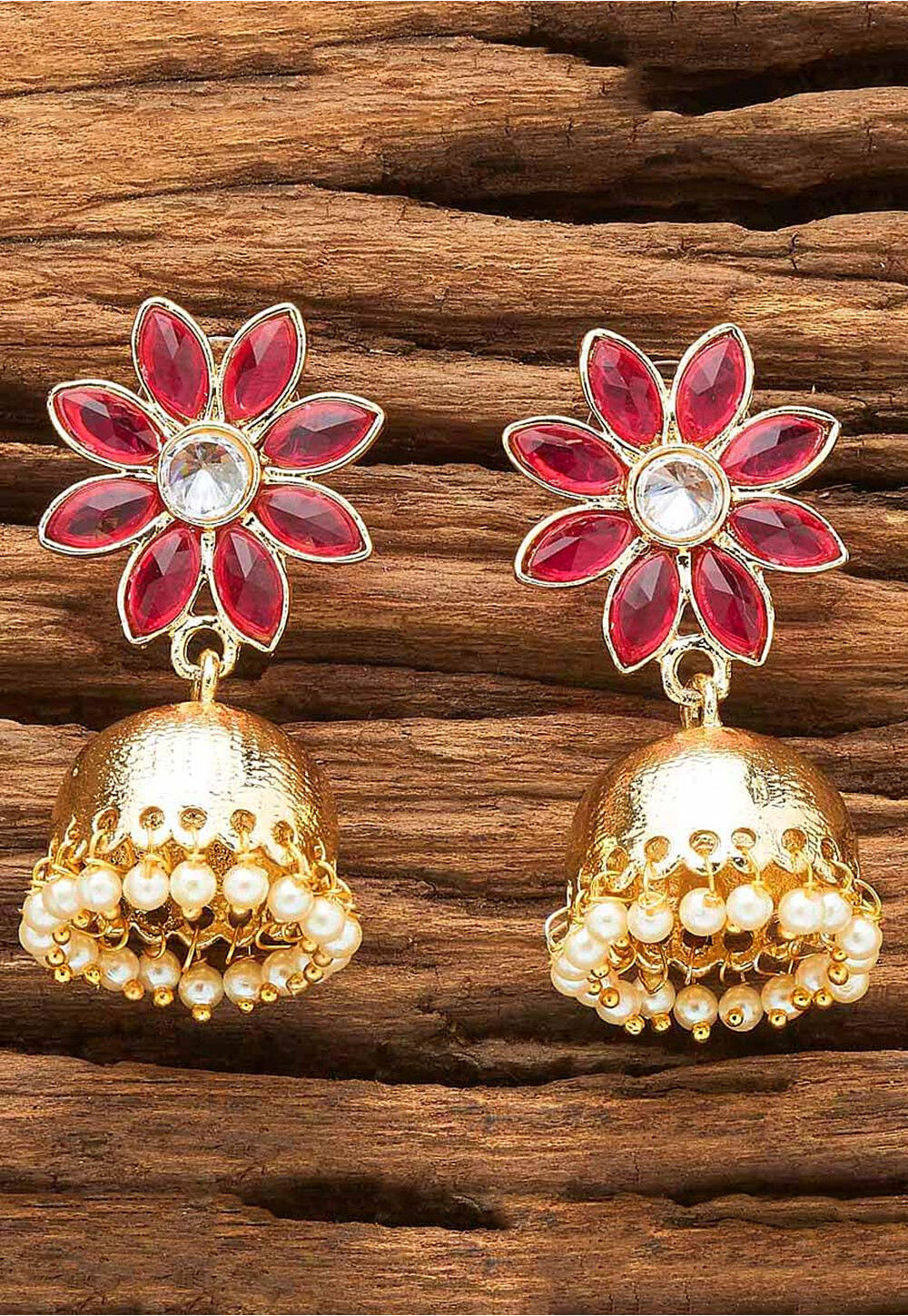 Chandelier Style Jaipuri Jhumka Earring for Women's and Girl – Steorra  Jewels