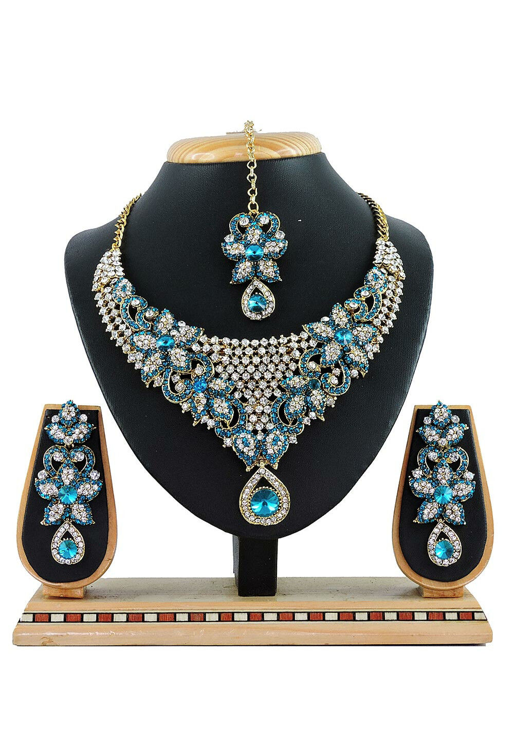 Buy Stone Studded Necklace Set Online JHU2161 Utsav Fashion