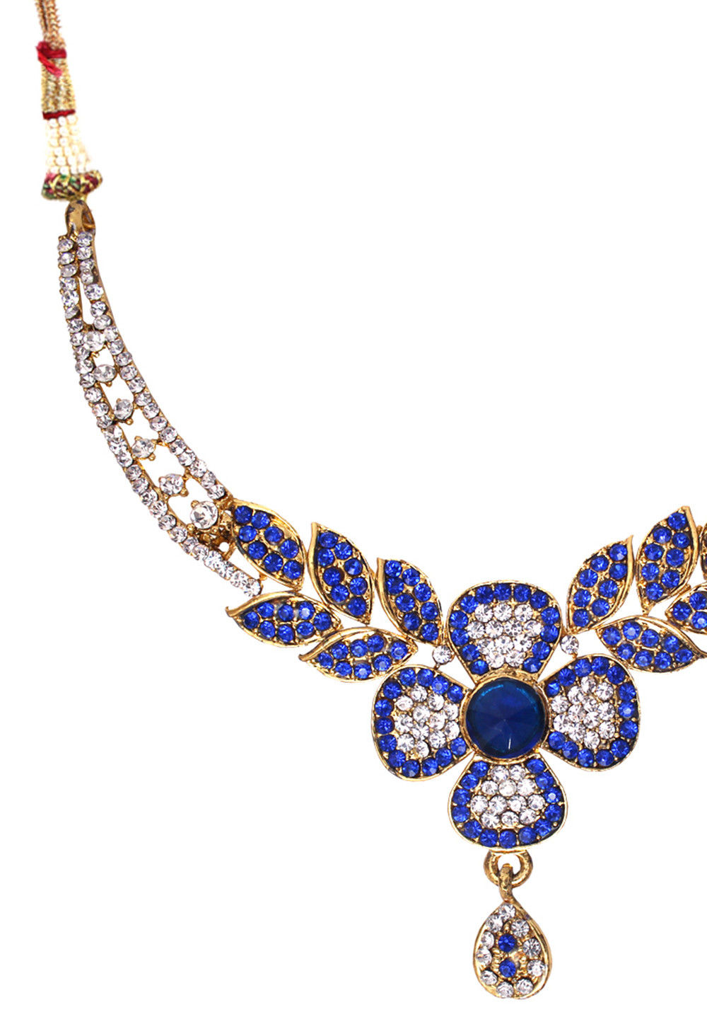 Buy Stone Studded Necklace Set Online : JXM466 - Utsav Fashion