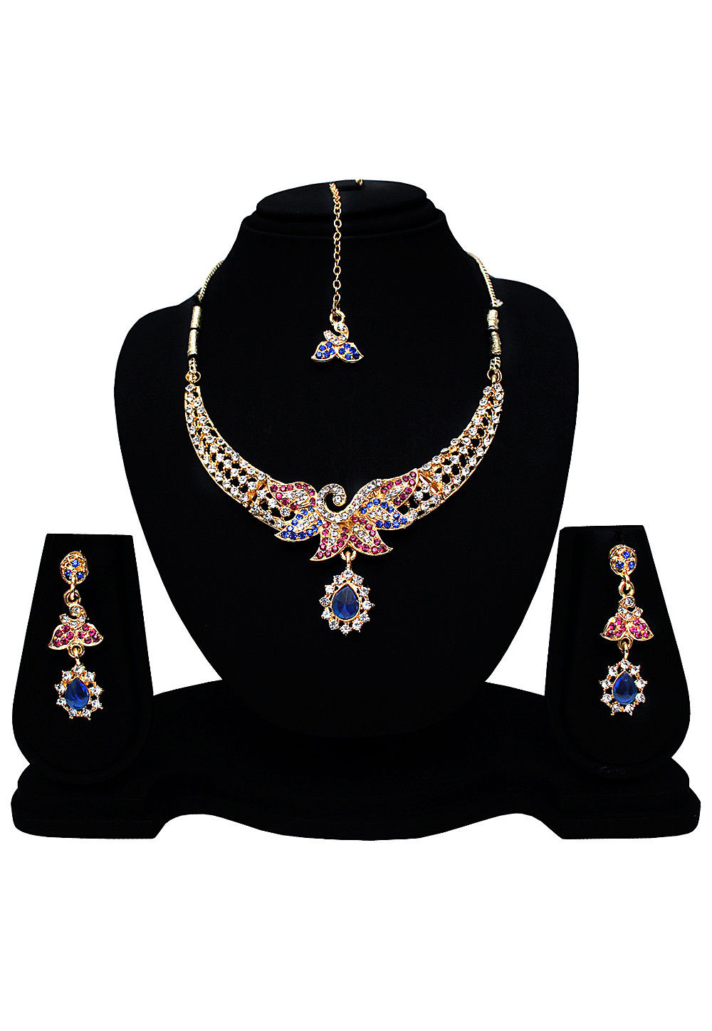 Buy Stone Studded Necklace Set Online JXM469 Utsav Fashion