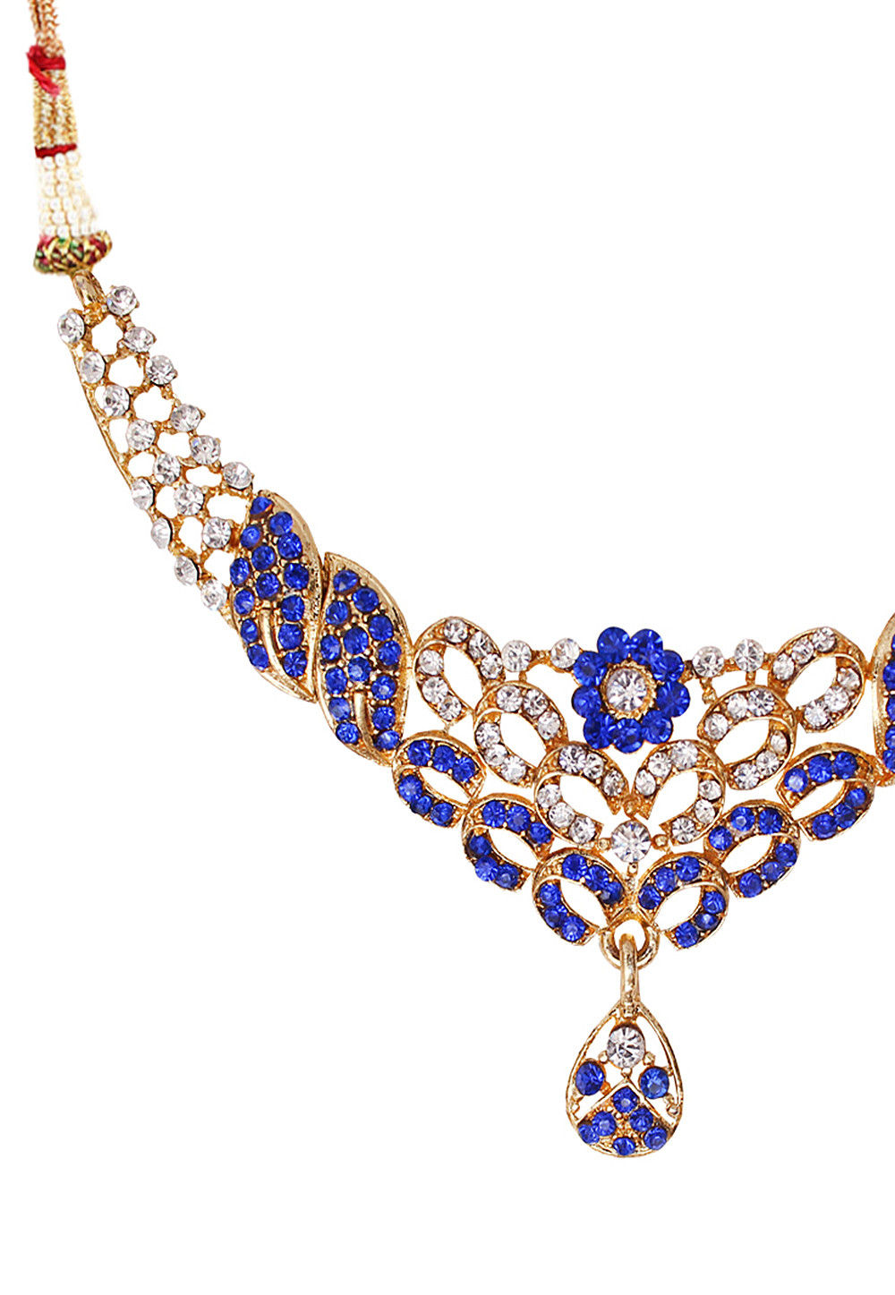 Stone Studded Necklace Set - 6279 main image 0