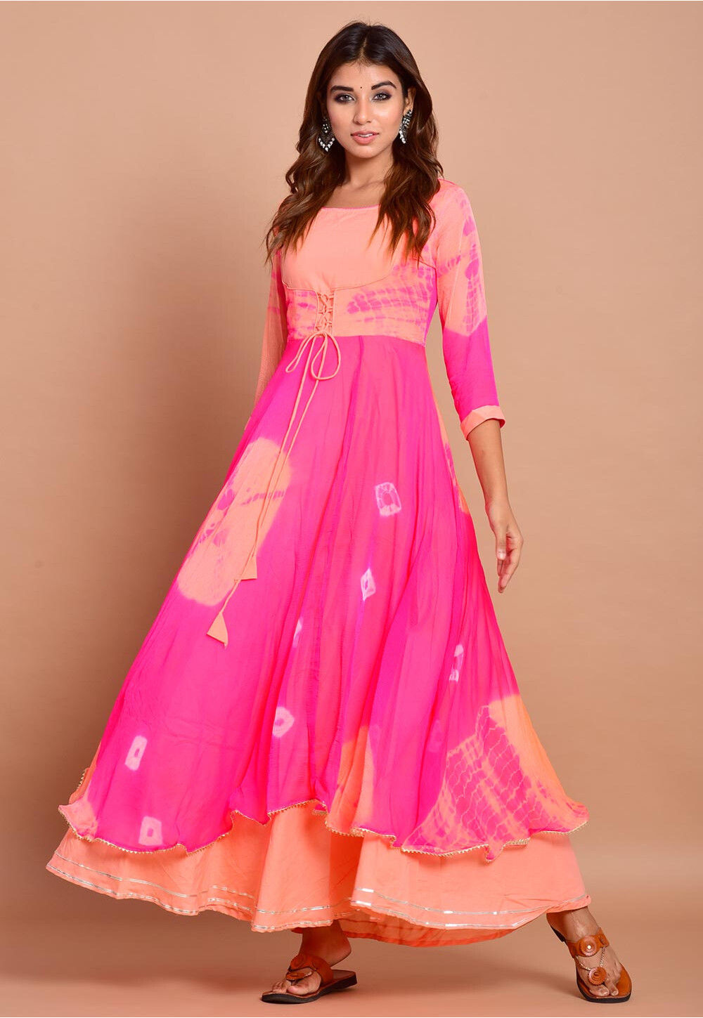 Maroon Floral Print Layered Maxi Dress – Trendy Divva