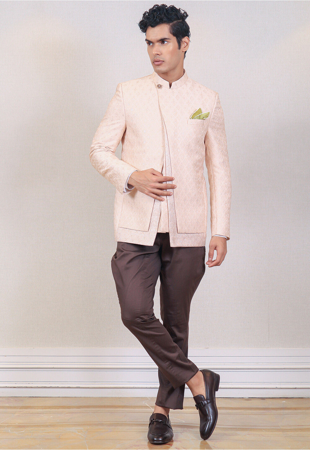 Multi Colour and Peach Color Jodhpuri Suit -