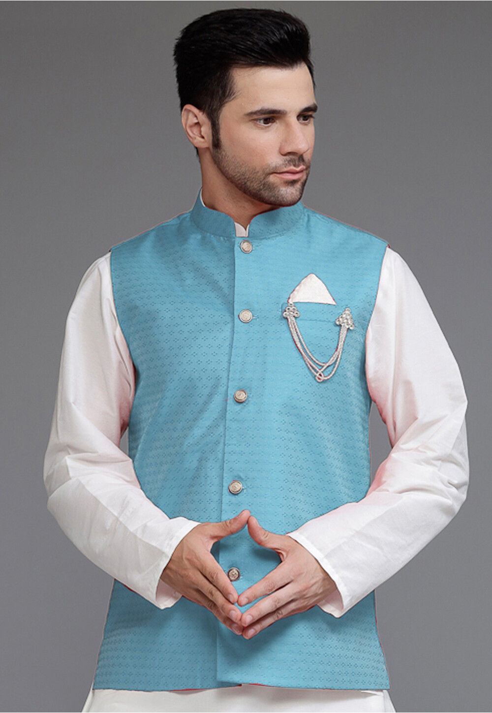 woven-art-silk-jacquard-nehru-