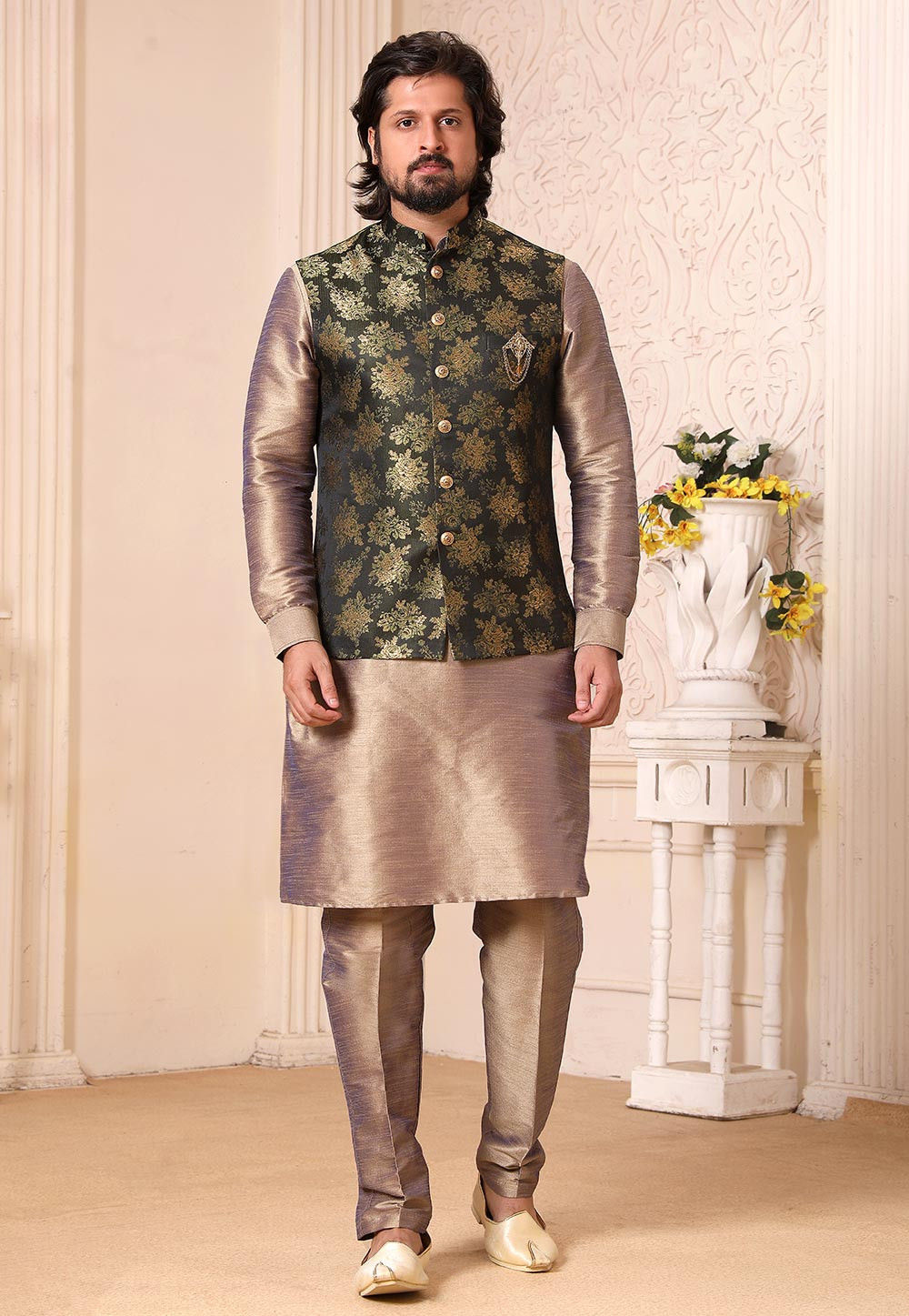 Rose gold online kurta pajama