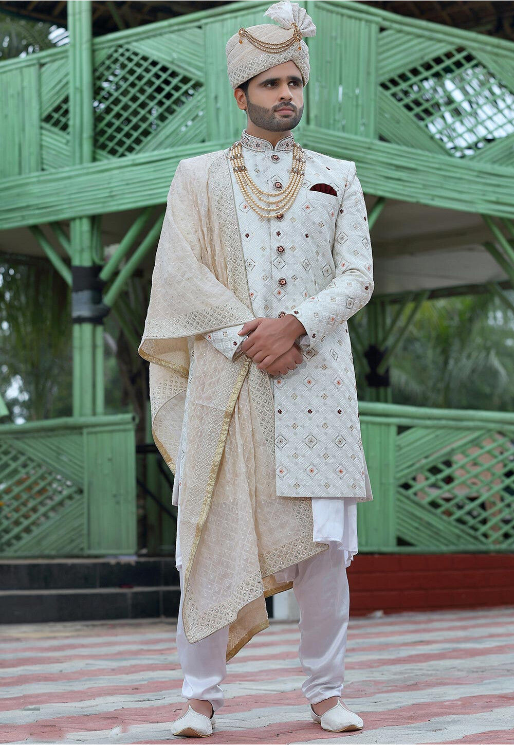Latest sherwani online for groom 2018