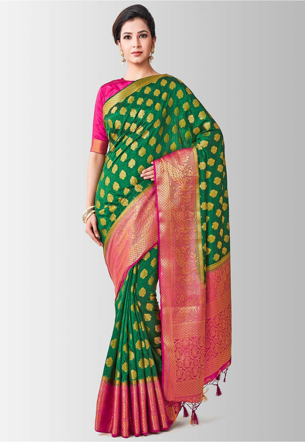 Woven Banglori Pure Silk Saree