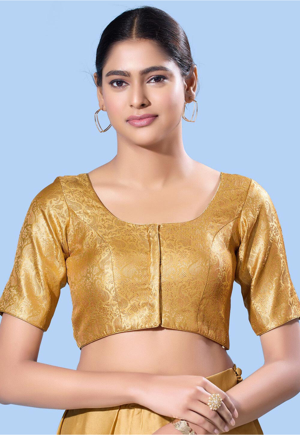 Cupid Come Woven Silk + Cotton Blouse