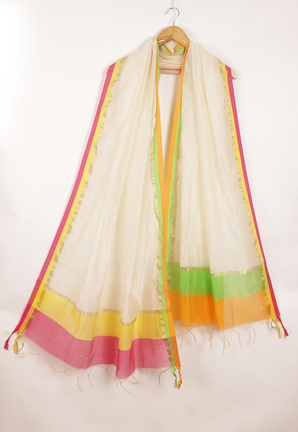 Off white sales cotton dupatta