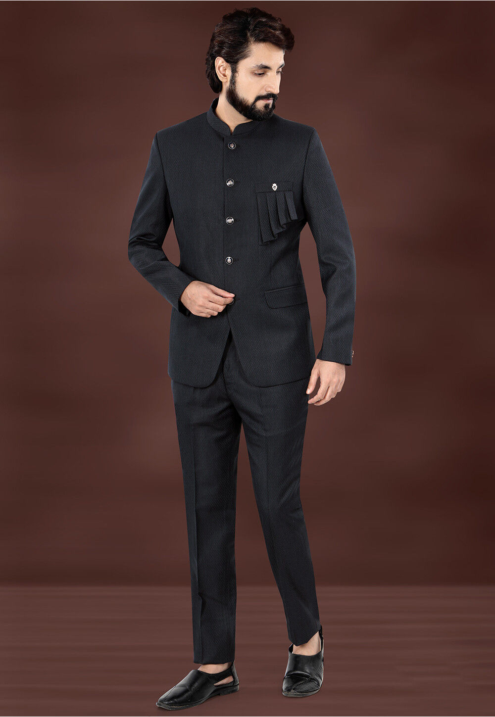 Dark grey jodhpuri suit store