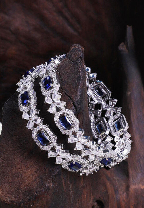 American Diamond Studded Bangle Pair