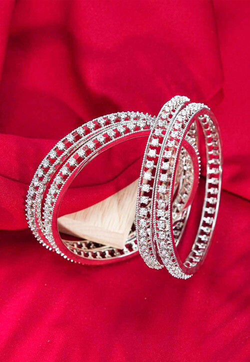 American Diamond Studded Bangle Pair