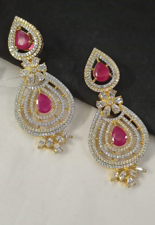 American Diamond Studded Earrings