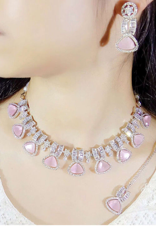 American Diamond Studded Necklace Set