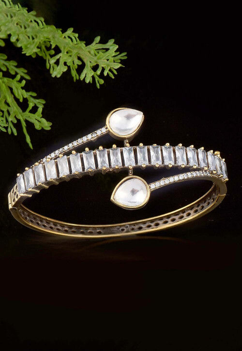 Rose Gold-Plated American Diamond Studded Bracelet – Jazzandsizzle