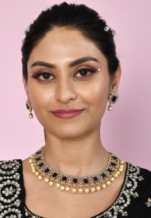 American Diamonds Studded Necklace Set