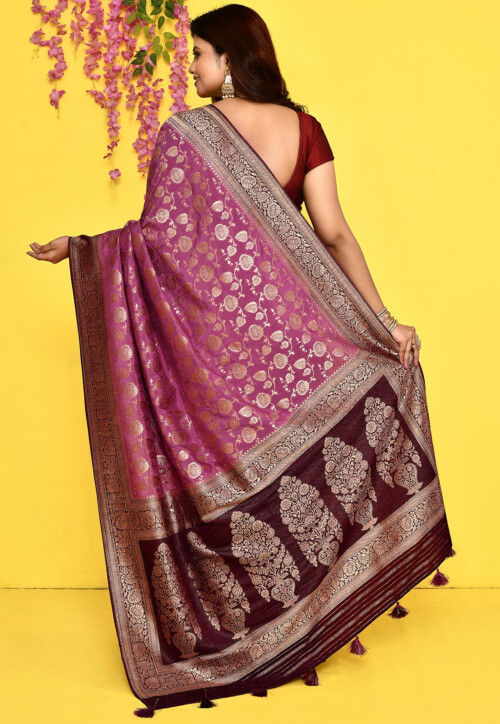 Banarasi Saree in Purple