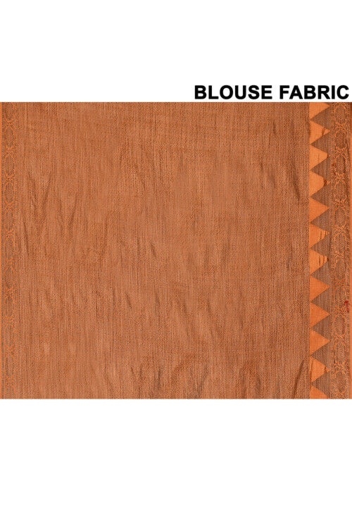 Banarasi Saree in Rust Orange