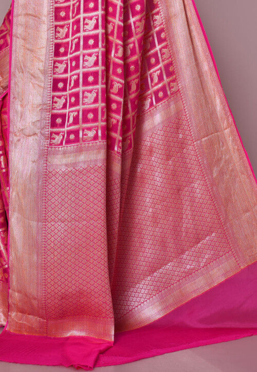 Banarasi Pure Georgette Saree in Magenta