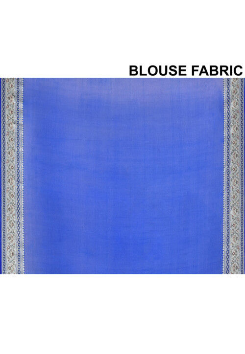 Banarasi Pure Georgette Saree in Royal Blue