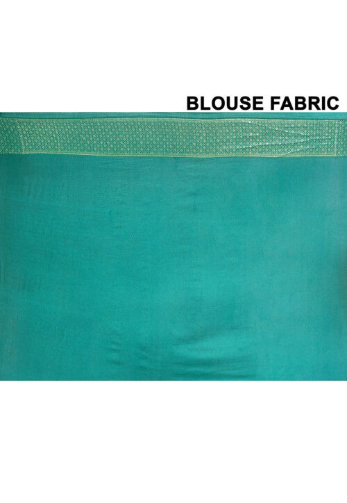 Banarasi Pure Georgette Saree in Teal Blue