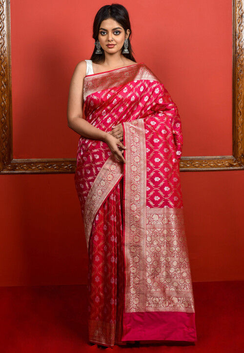 Pure Banarasi Handloom Katan Silk Saree at Rs 7500 | Katan Silk Sarees in  Varanasi | ID: 24574167088