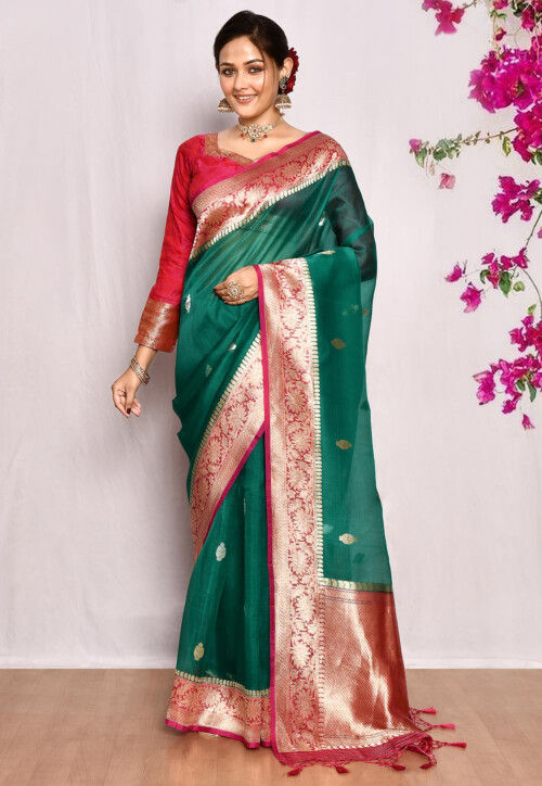 Pure organza silk sarees online store