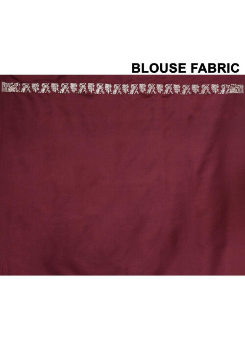 Banarasi Pure Silk Saree in Dark Maroon