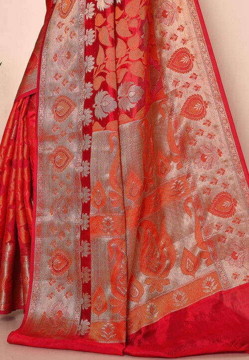 Banarasi Pure Silk Saree in Red