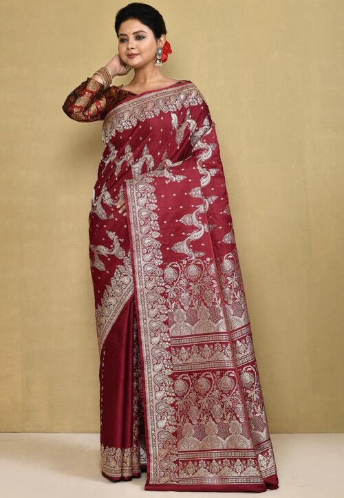 Banarasi Pure Silk Saree in Red