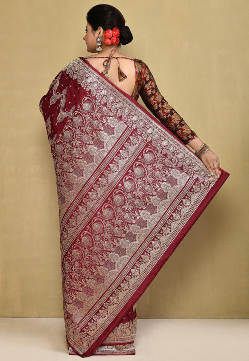 Banarasi Pure Silk Saree in Red