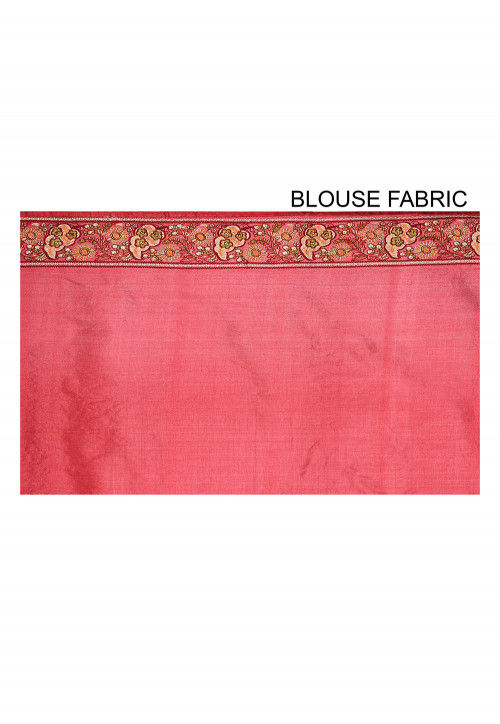 Banarasi Tussar Silk Saree in Maroon