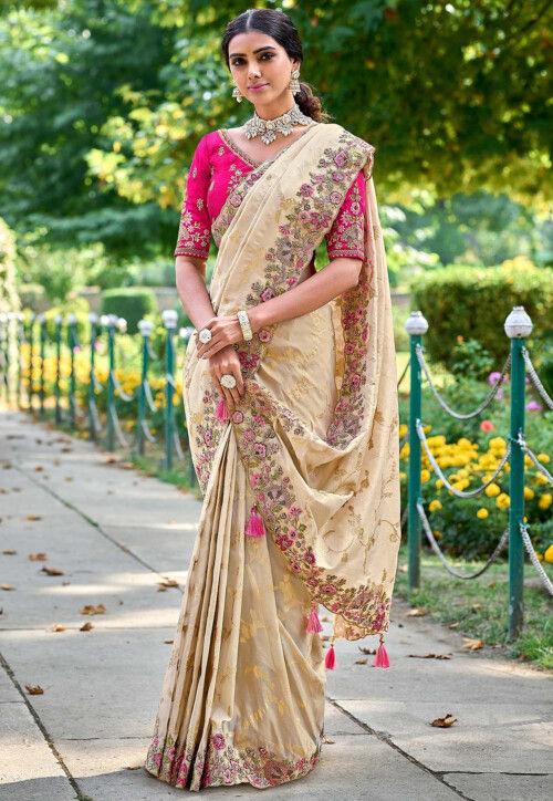 Banarasi Saree in Beige