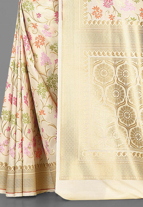 Banarasi Saree in Cream