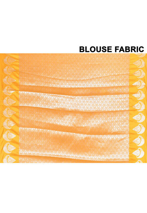 Banarasi Saree in Dark Mustard