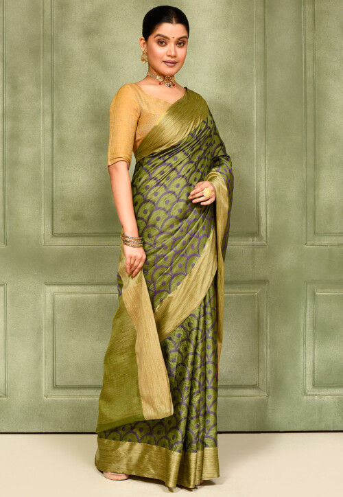 Banarasi Saree in Green