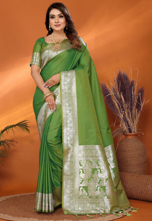 Banarasi Saree in Green