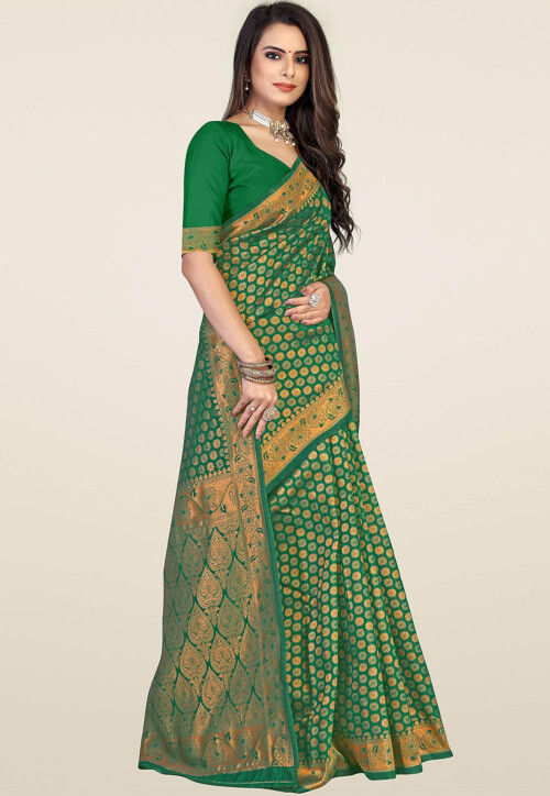 Banarasi Saree in Green